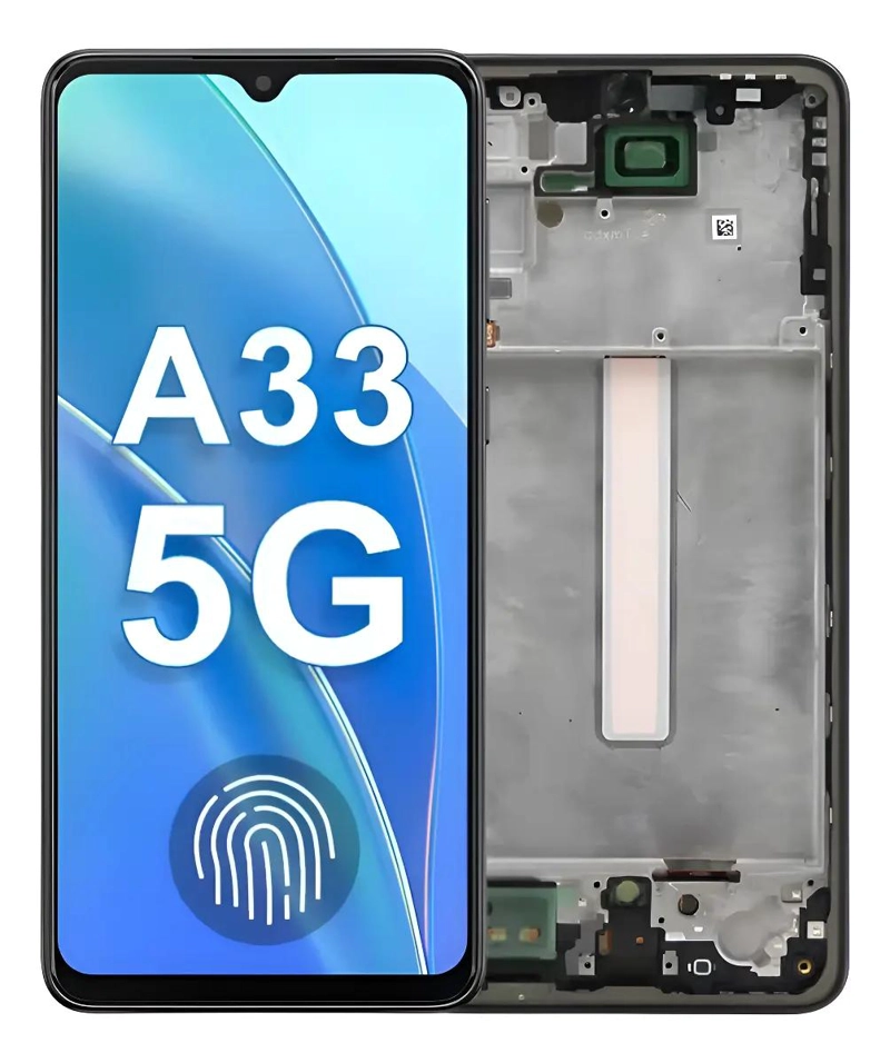 GENÉRICO PANTALLA COMPATIBLE SAMSUNG A33 5G CON MARCO Y MICA