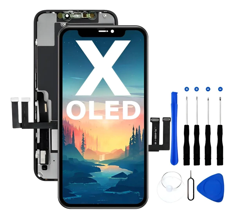 GENÉRICO PANTALLA OLED COMPATIBLE PARA IPHONE X CON HERRAMIENTAS