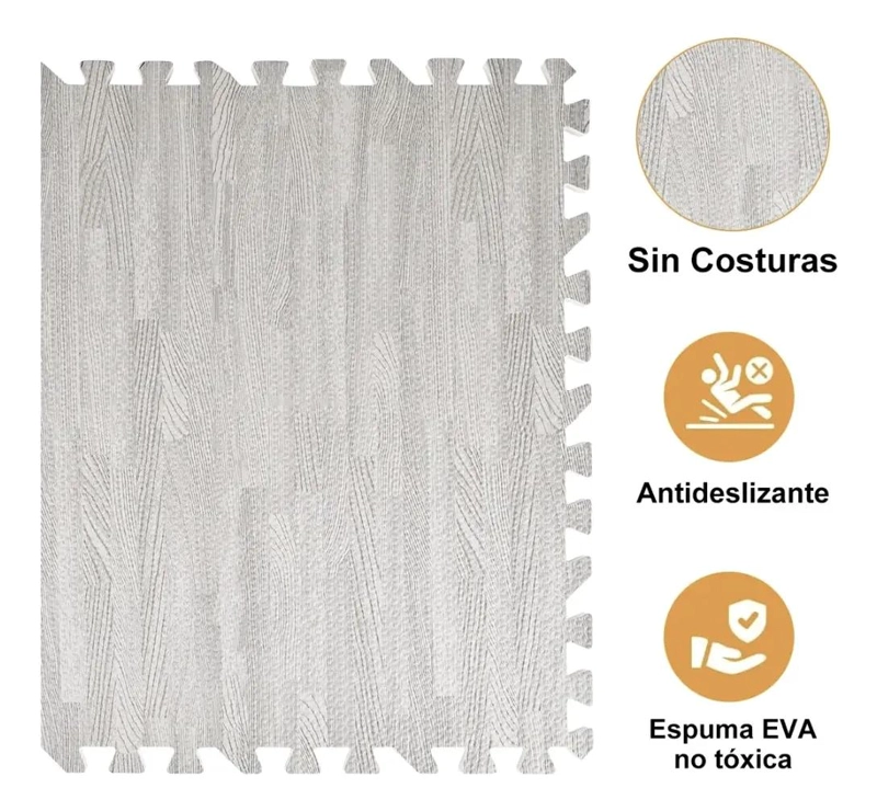 PACK 12 ALFOMBRAS PUZZLE GOMA EVA PARA BEBE S - 3