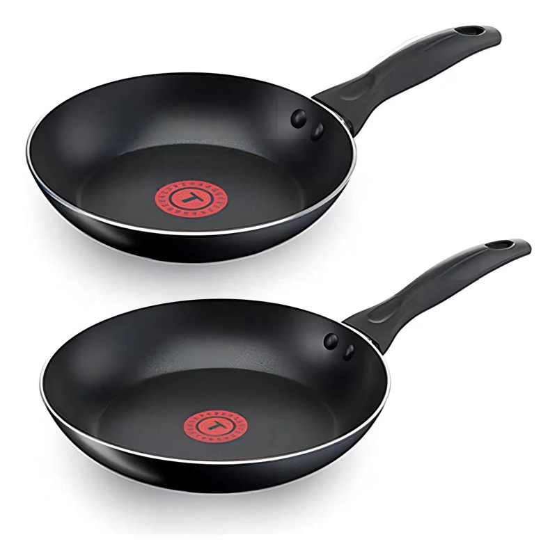SET DE SARTENES ANTIADHERENTES DE 20 Y 26 CM EN COLOR NEGRO - 1