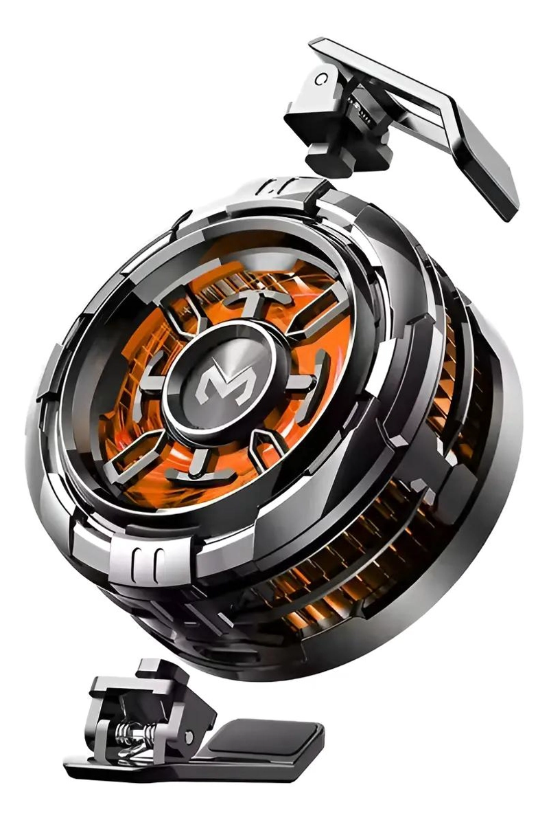 VENTILADOR ENFRIADOR MOVIL MAGNE TICO COLOR NARANJA - 1