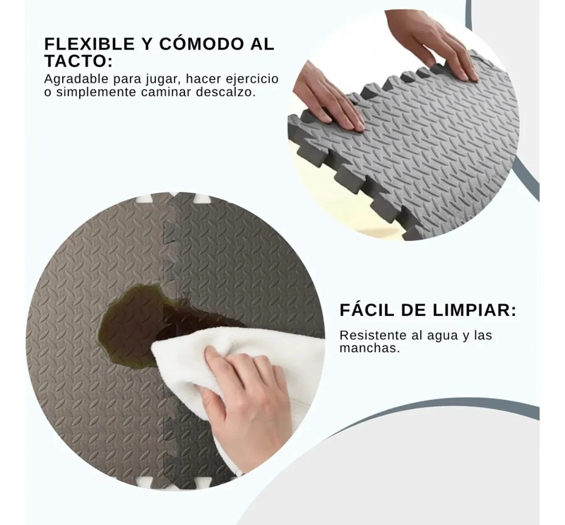 PISO DE GOMA EVA INFANTIL SET 4 PIEZAS 60X60 - 3