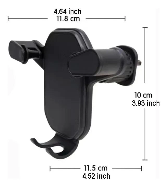 SOPORTE CELULAR PARA AUTO REJILLA AIRE ROTACION 360° - 5