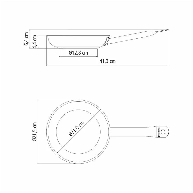 SARTE N DE ACERO INOXIDABLE DE 20 CM PARA COCINA PROFESIONAL - 4