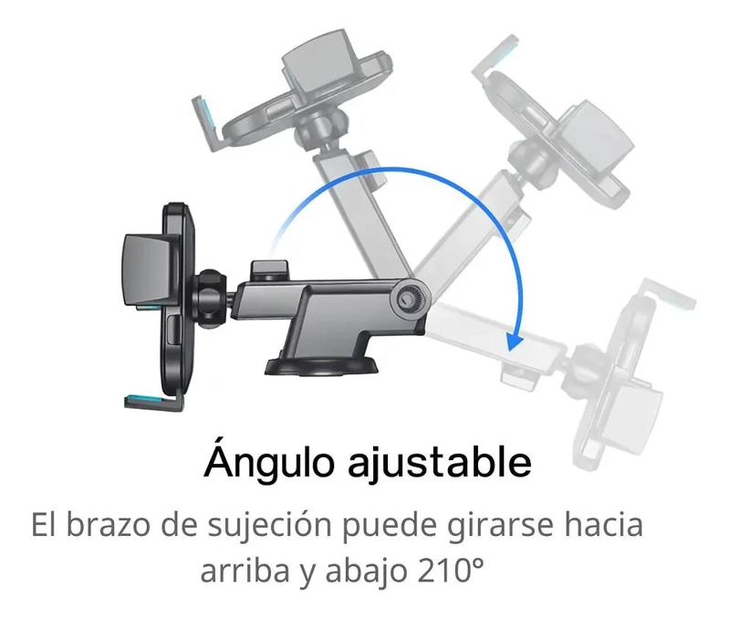 SOPORTE CELULAR AJUSTABLE 360° CON VENTOSA FIRME - 3