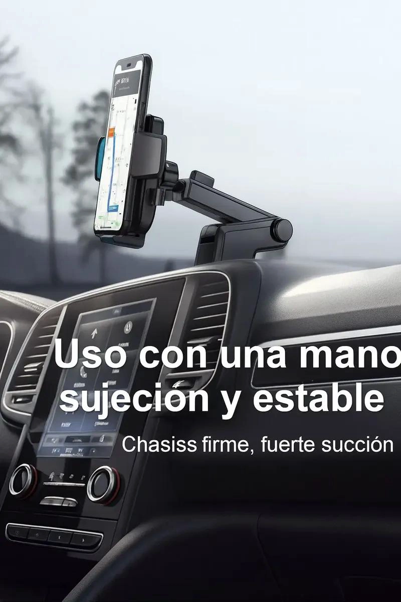 SOPORTE CELULAR AJUSTABLE 360° CON VENTOSA FIRME - 5