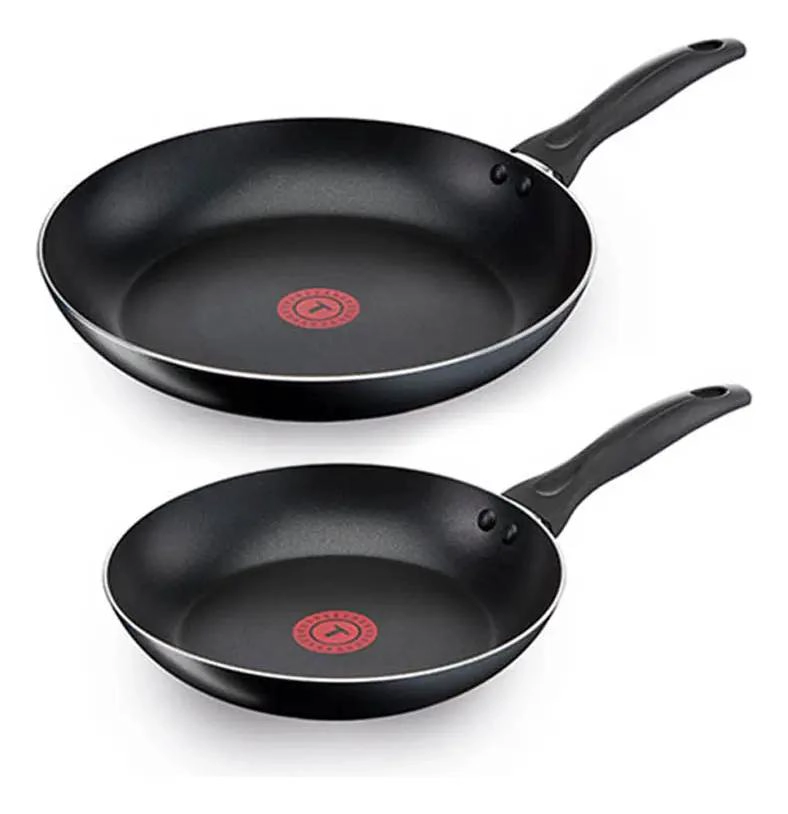 SET DE 2 SARTENES DE ALUMINIO NEGRO 24 Y 30 CM - 1