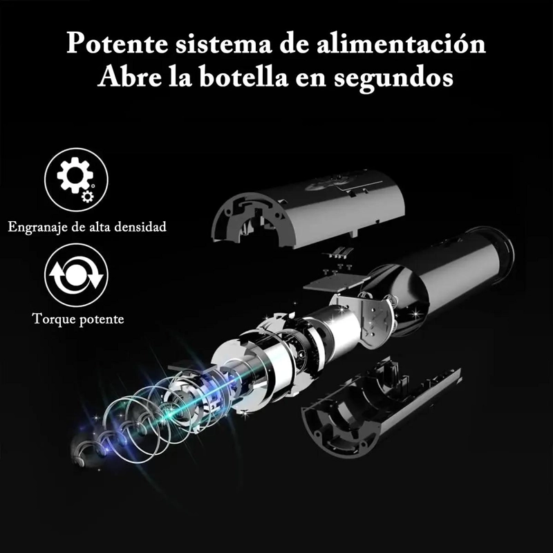 SACACORCHO ELE CTRICO RECARGABLE PARA VINO - 3