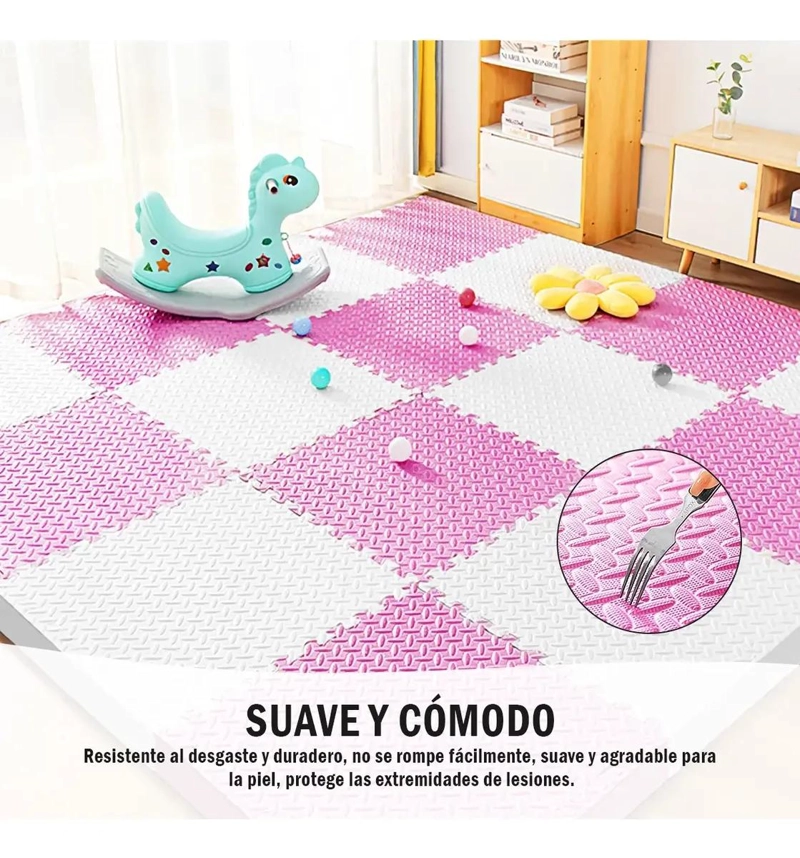 SET DE 4 PISOS DE GOMA EVA PARA BEBE S 60X60CM - 5