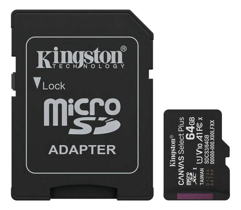 TARJETA DE MEMORIA MICRO SD 64GB CANVAS SELECT PLUS - 1
