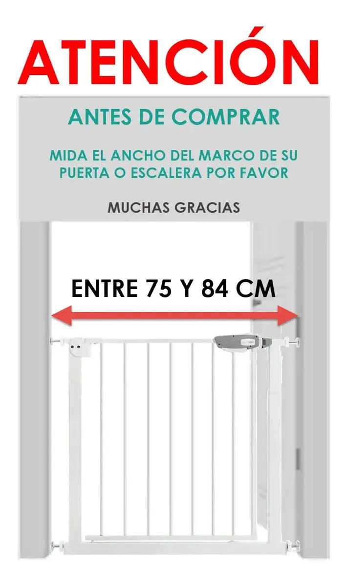 REJA DE SEGURIDAD AJUSTABLE PARA BEBE S Y MASCOTAS - 5