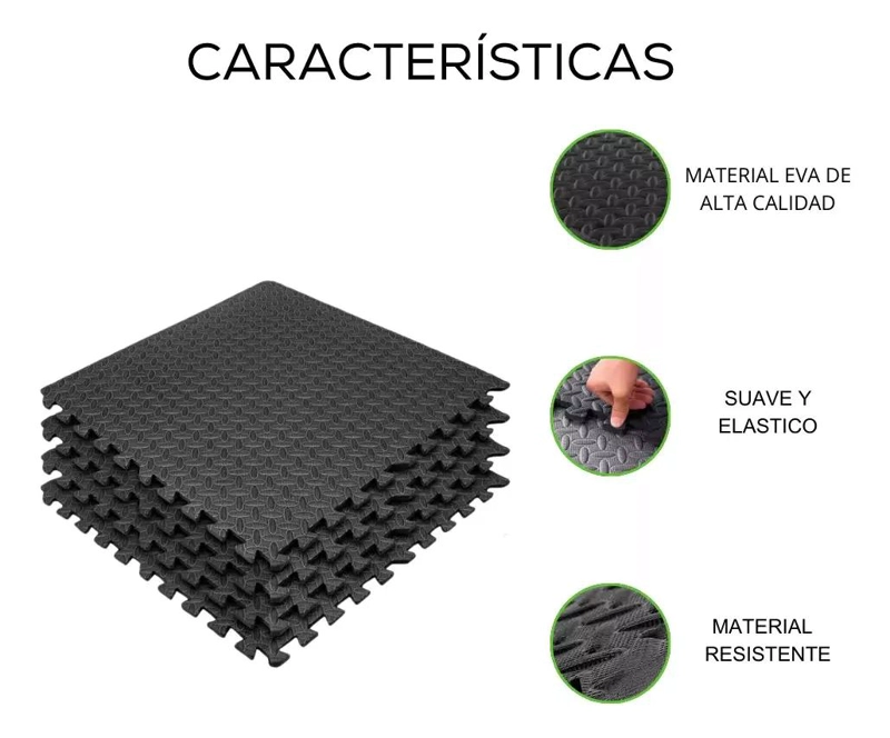 PACK 6 PISOS DEPORTIVOS GOMA EVA 60X60CM - 2