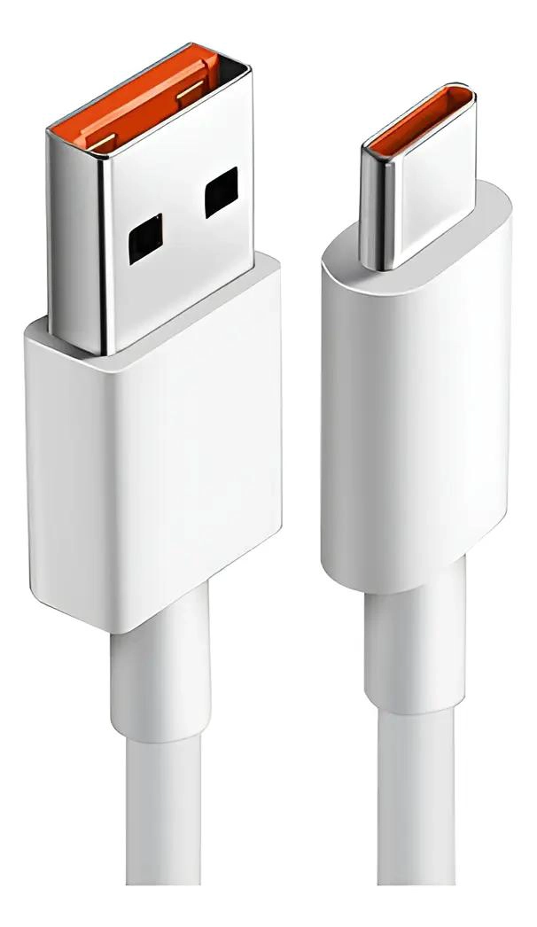 GENÉRICO CABLE DE CARGA Y DATOS TIPO A Y C, 1M BLANCO