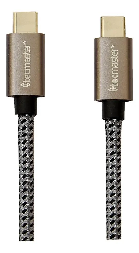 CABLE DE DATOS USB TIPO-C A TIPO-C 100W 1.5M GRIS - 2