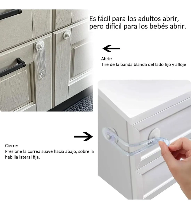 PACK 32 SEGUROS PARA PUERTAS Y CAJONES - 3