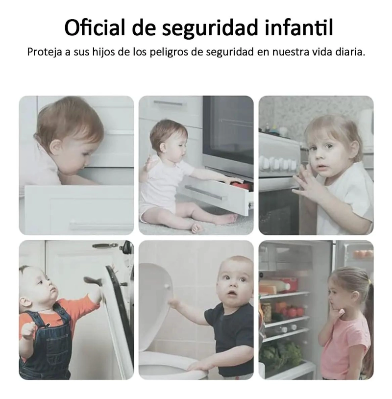 PACK 32 SEGUROS PARA PUERTAS Y CAJONES - 4