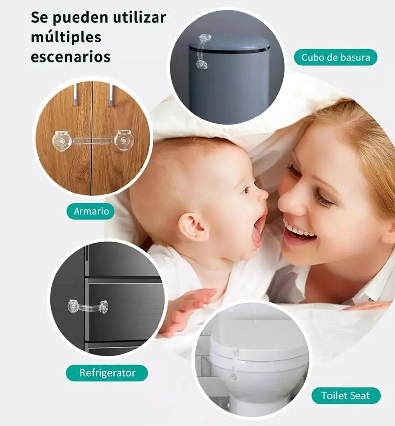 SEGUROS PARA PUERTAS Y CAJONES PARA NIÑOS - 2