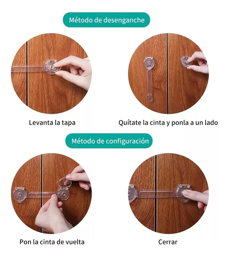 SEGUROS PARA PUERTAS Y CAJONES PARA NIÑOS - 5
