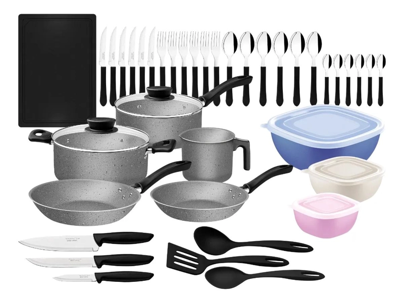 BATERIA DE COCINA ANTIADHERENTE 44 PIEZAS - 2