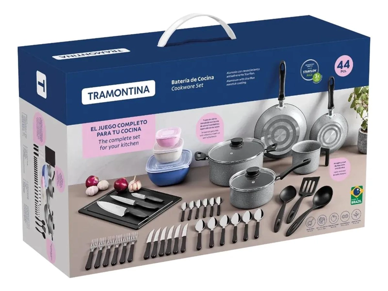 BATERIA DE COCINA ANTIADHERENTE 44 PIEZAS - 3