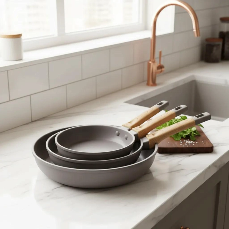 SET DE SARTENES CERAMICAS 20, 24 Y 28 CM - 2