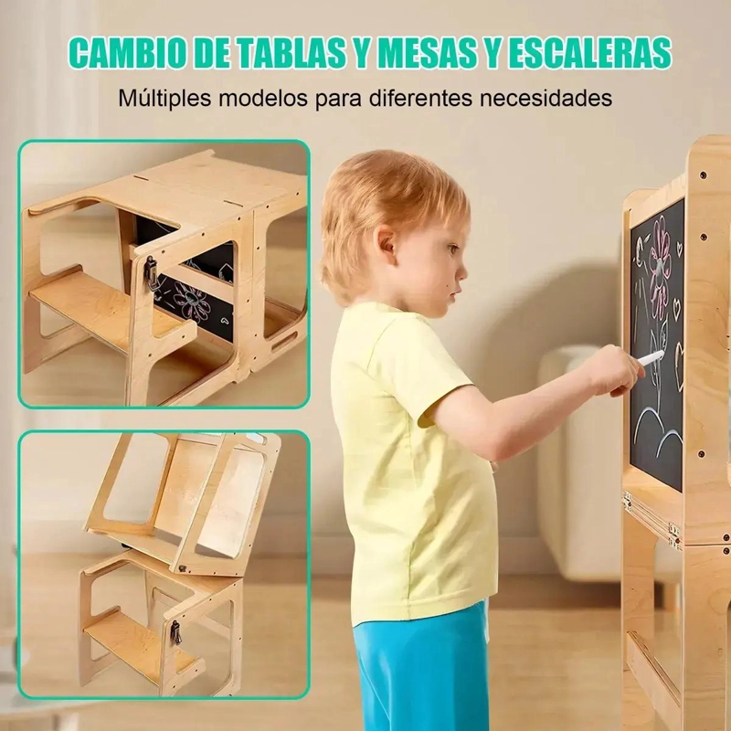 TORRE DE APRENDIZAJE MONTESSORI PLEGABLE - 3