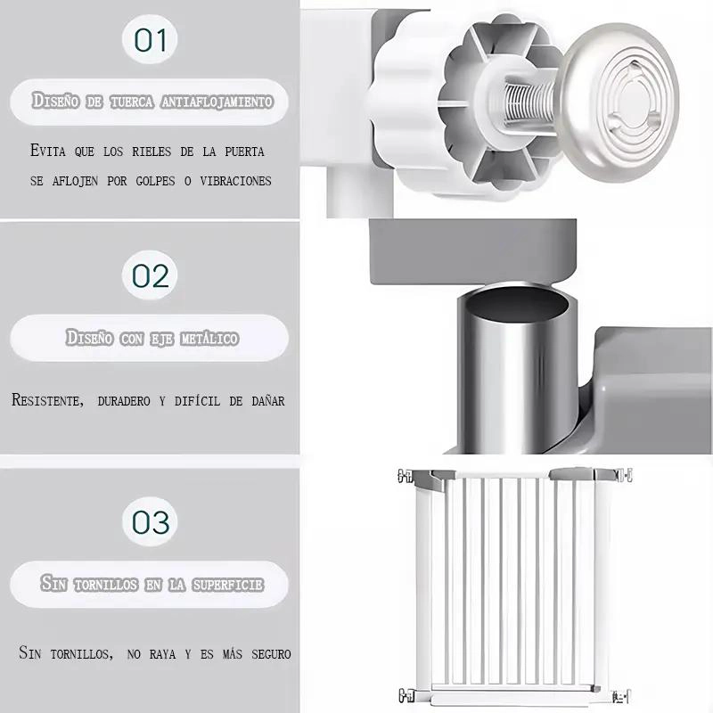 REJA DE SEGURIDAD AJUSTABLE PARA ESCALERAS - 2