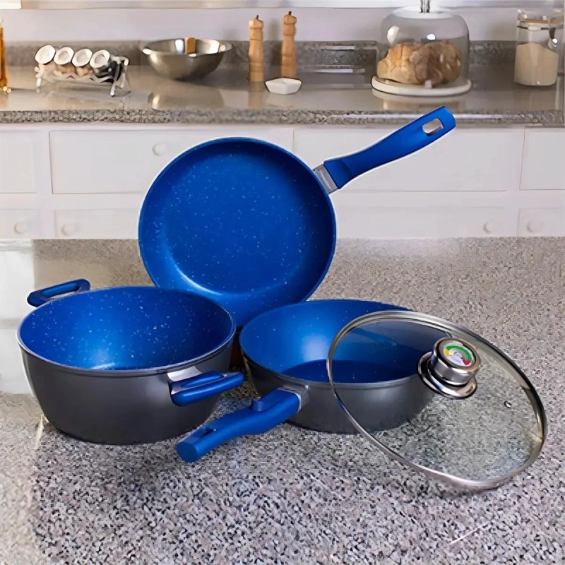 BATERIAS DE COCINA FLAVORSTONE ZAFIRO 4 PIEZAS - 2