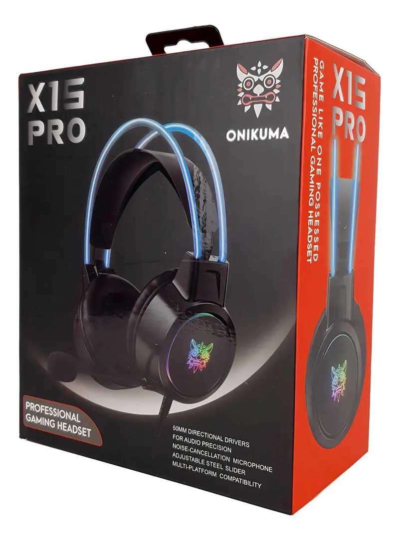 AURICULARES GAMER ONIKUMA X15 PRO CON LUZ - 3