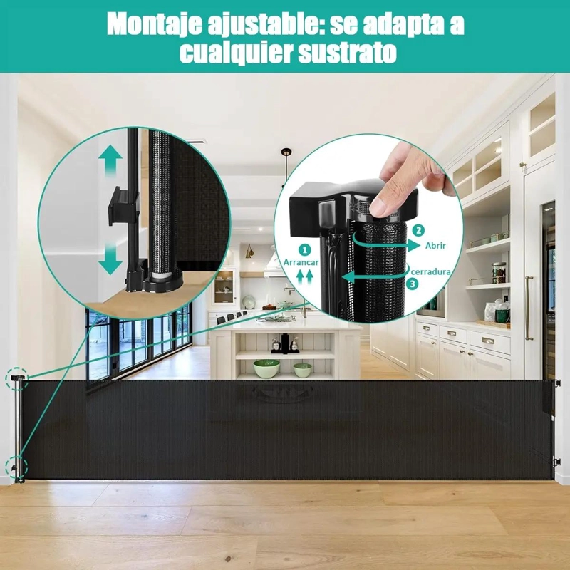 REJA DE SEGURIDAD PARA ESCALERA 300X86 CM - 4