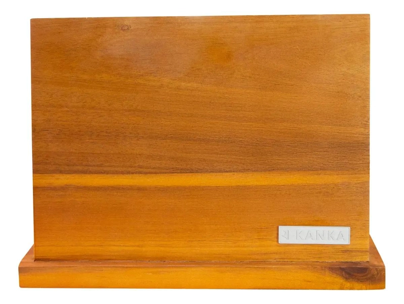 PORTA CUCHILLOS PREMIUM MADERA MAGNETIZADO 30CM CAFE - 3
