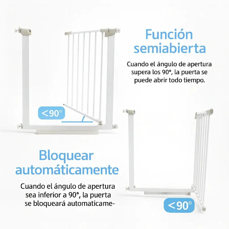 REJA DE SEGURIDAD AJUSTABLE 75-82 CM PARA BEBE S - 3