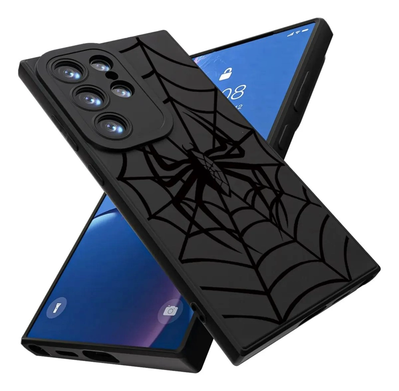 CARCASA NEGRA CON DIBUJOS PARA SAMSUNG GALAXY S24 ULTRA - 1