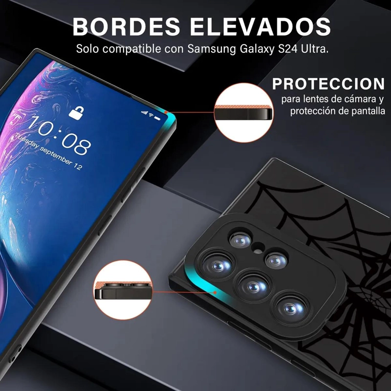 CARCASA NEGRA CON DIBUJOS PARA SAMSUNG GALAXY S24 ULTRA - 2