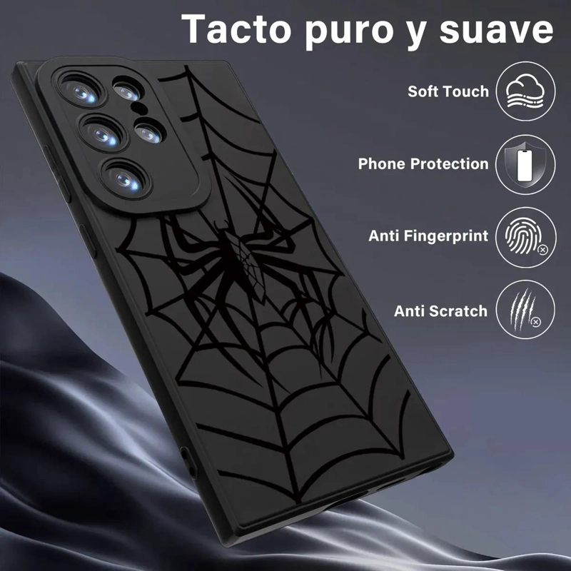 CARCASA NEGRA CON DIBUJOS PARA SAMSUNG GALAXY S24 ULTRA - 3