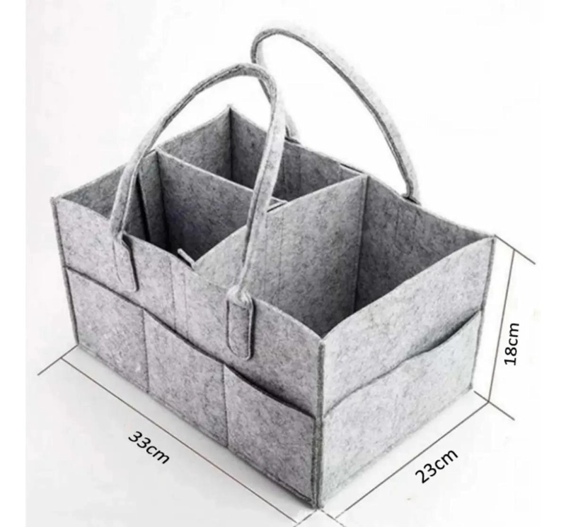 ORGANIZADOR DE PAÑALES PARA BEBE  CANASTO MULTIUSOS - 3