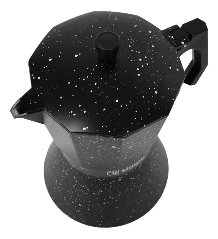 CAFETERA ITALIANA NEGRA GRANITO 12 TAZAS - 3