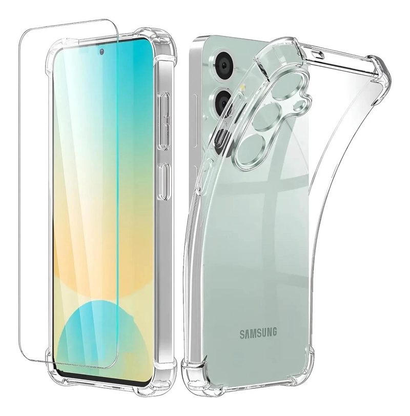 GENÉRICO CARCASA ANTISHOCK PARA SAMSUNG S24 FE CON LAMINA