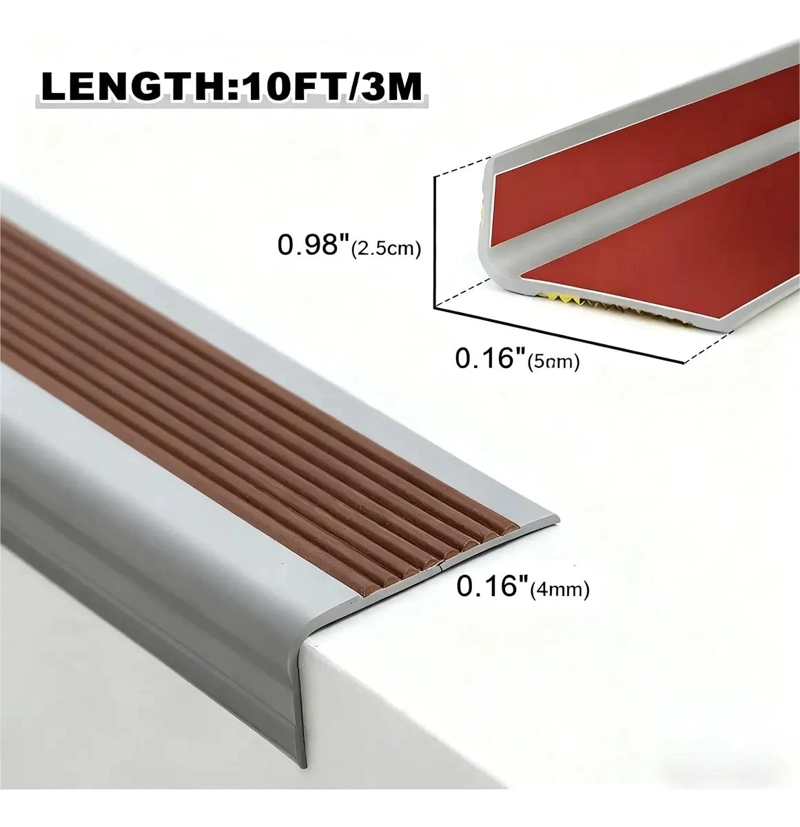 PROTECTOR DE BORDE PARA ESCALERA 3M MARRON - 2