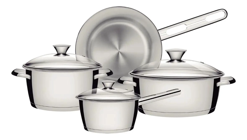 BATERIA DE COCINA ACERO TRIPLE 4 PIEZAS ALLEGRA - 1