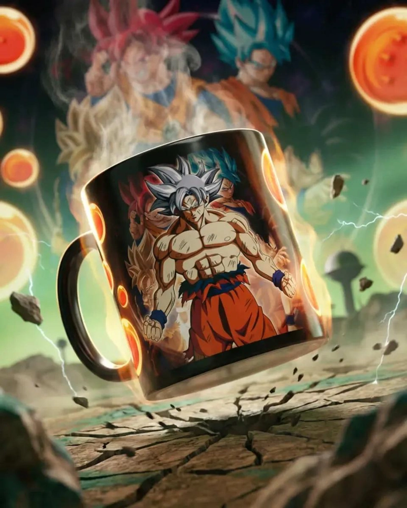 TAZA MAGICA 3D GOKU ULTRA INSTINTO - 4