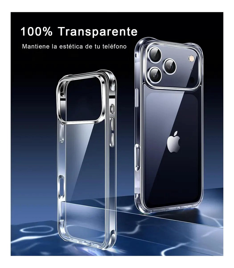 GENÉRICO FUNDA ANTIGOLPES TRANSPARENTE PARA IPHONE 17 PRO MAX