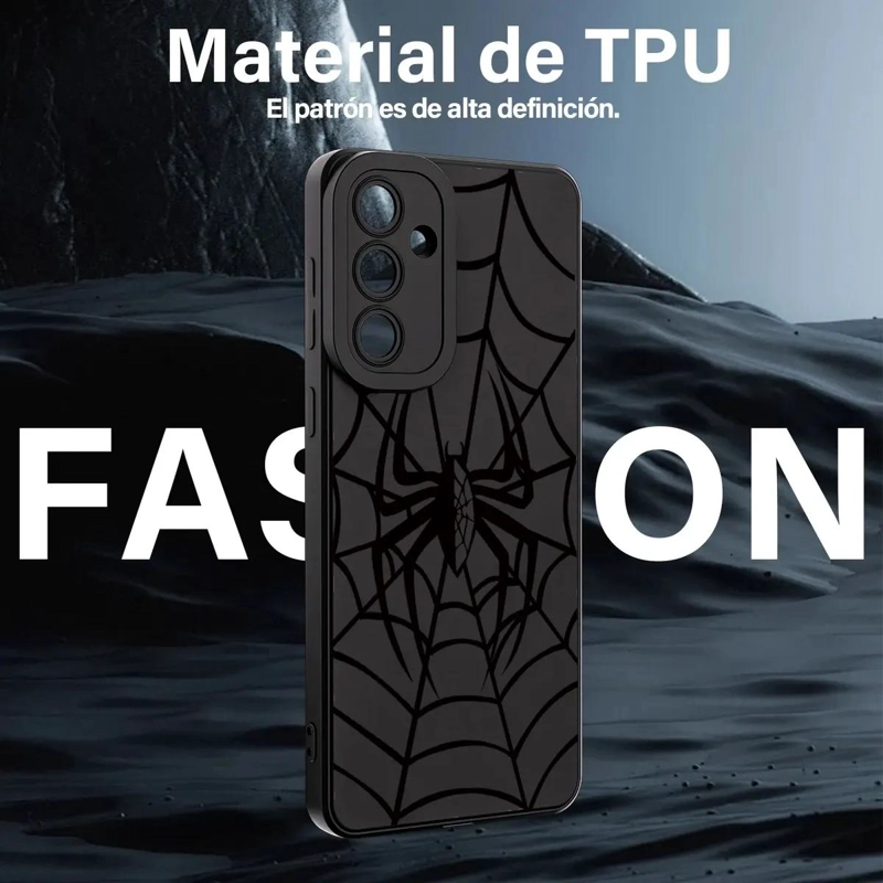 FUNDA NEGRA PARA SAMSUNG GALAXY S24 FE CON DIBUJOS - 5