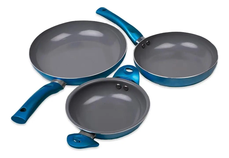 PACK DE SARTENES ANTIADHERENTE TITANIO 16-20-24CM - 3