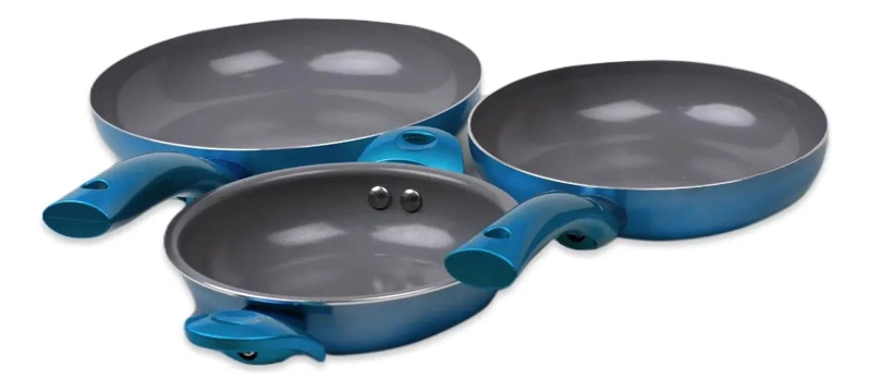 PACK DE SARTENES ANTIADHERENTE TITANIO 16-20-24CM - 4