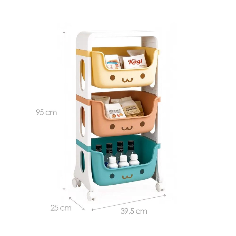 MUEBLE ORGANIZADOR DE JUGUETES CON 3 CONTENEDORES - 2