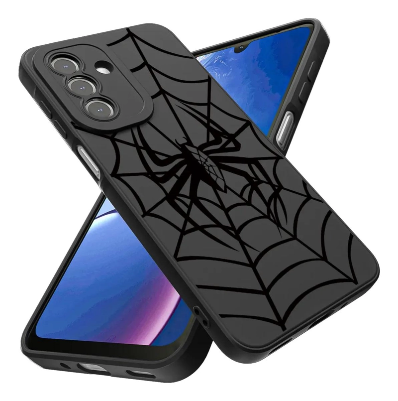 CARCASA NEGRA CON DIBUJOS PARA SAMSUNG GALAXY A16 - 1