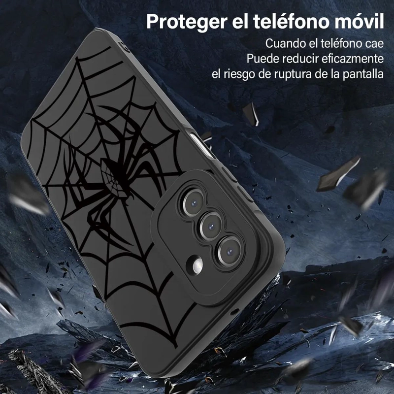 CARCASA NEGRA CON DIBUJOS PARA SAMSUNG GALAXY A16 - 3