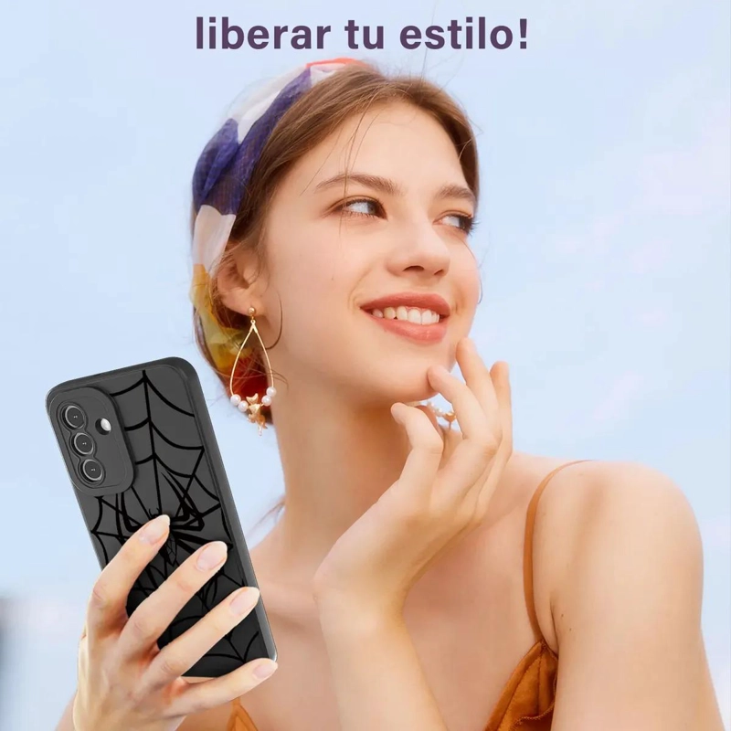 CARCASA NEGRA CON DIBUJOS PARA SAMSUNG GALAXY A16 - 5