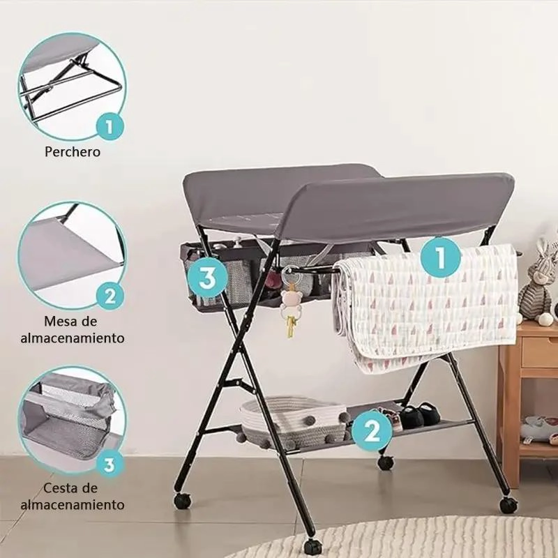 CAMBIADOR DE PAÑALES HORIZONTAL PARA BEBE S - 3